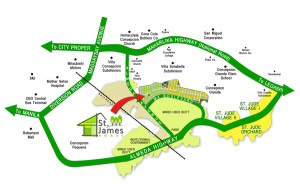 St. James Vicinity Map